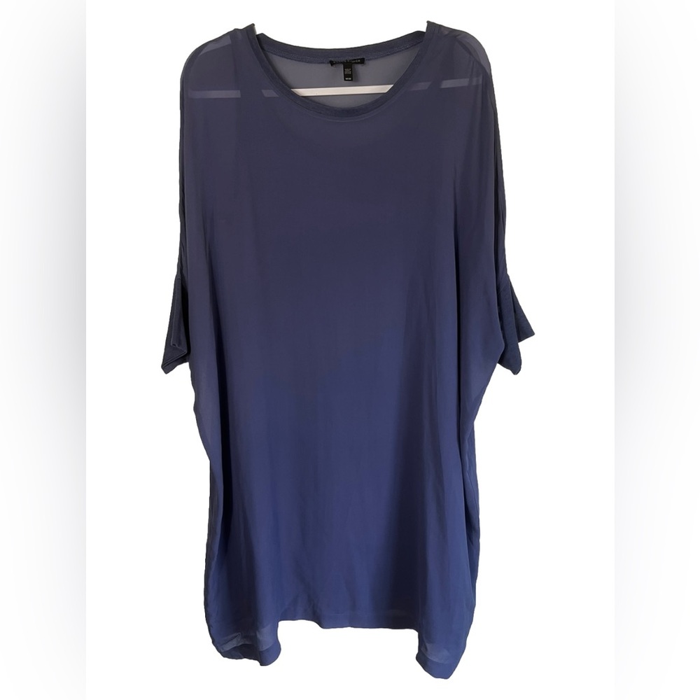 Eileen Fisher 100% Silk Two Piece Dress in Lavender Size M